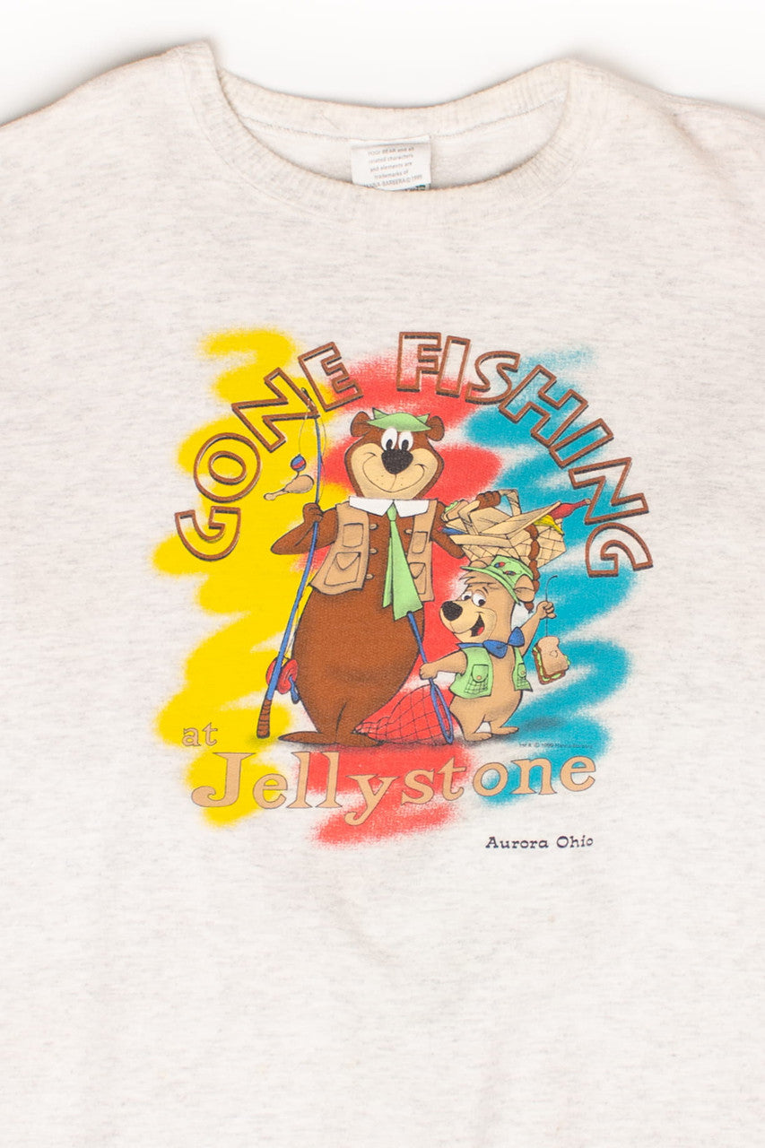 Vintage Gone Fishing At Jellystone Sweatshirt (1999)