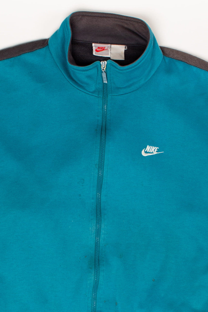 Vintage Nike Color Block Zip Sweatshirt (1990s) 1