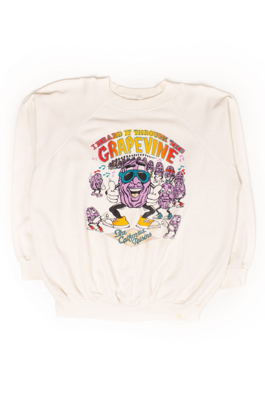 Vintage California Raisins Grapevine Sweatshirt (1980s)