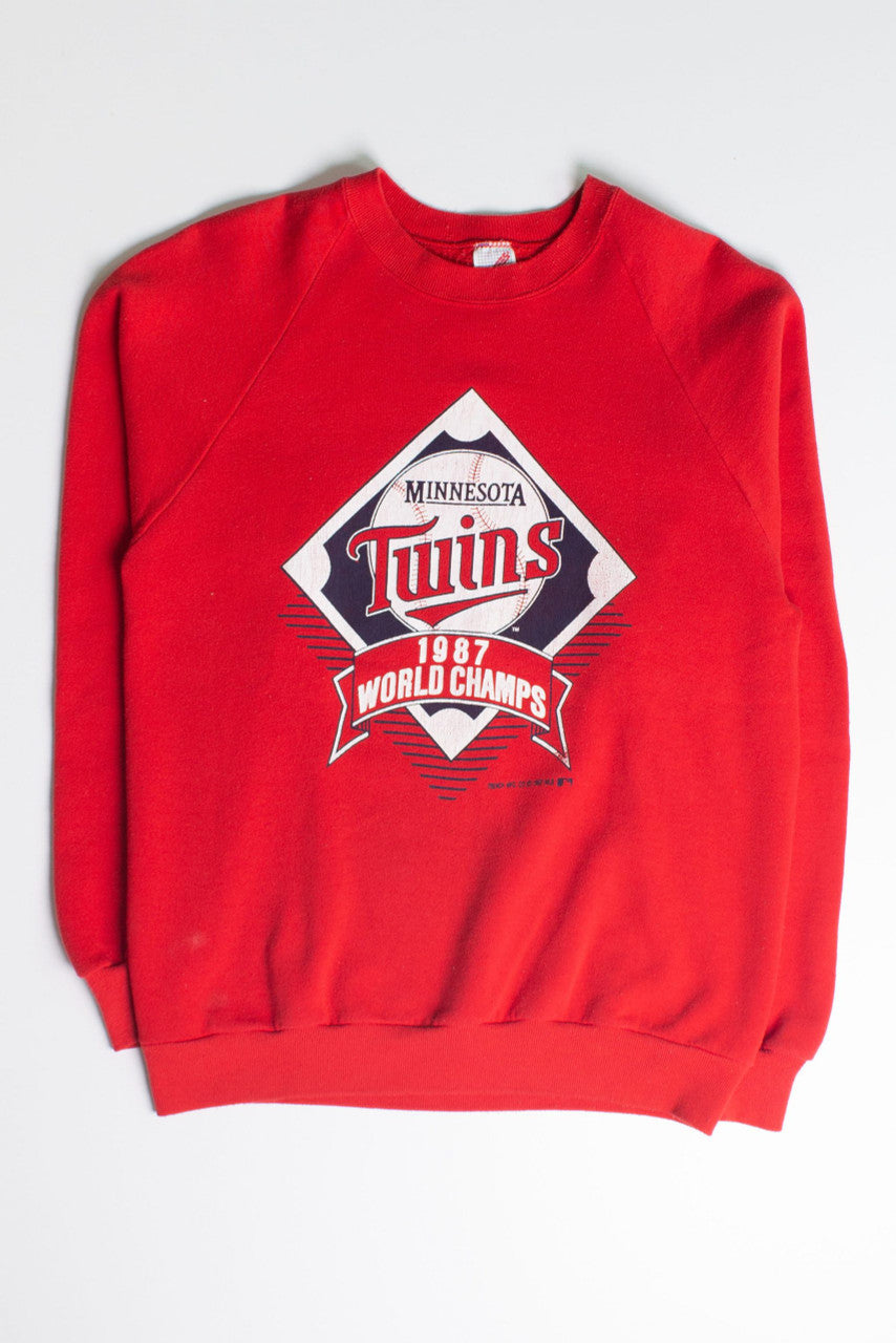 Vintage Red Twins World Series Champs Sweatshirt (1987)