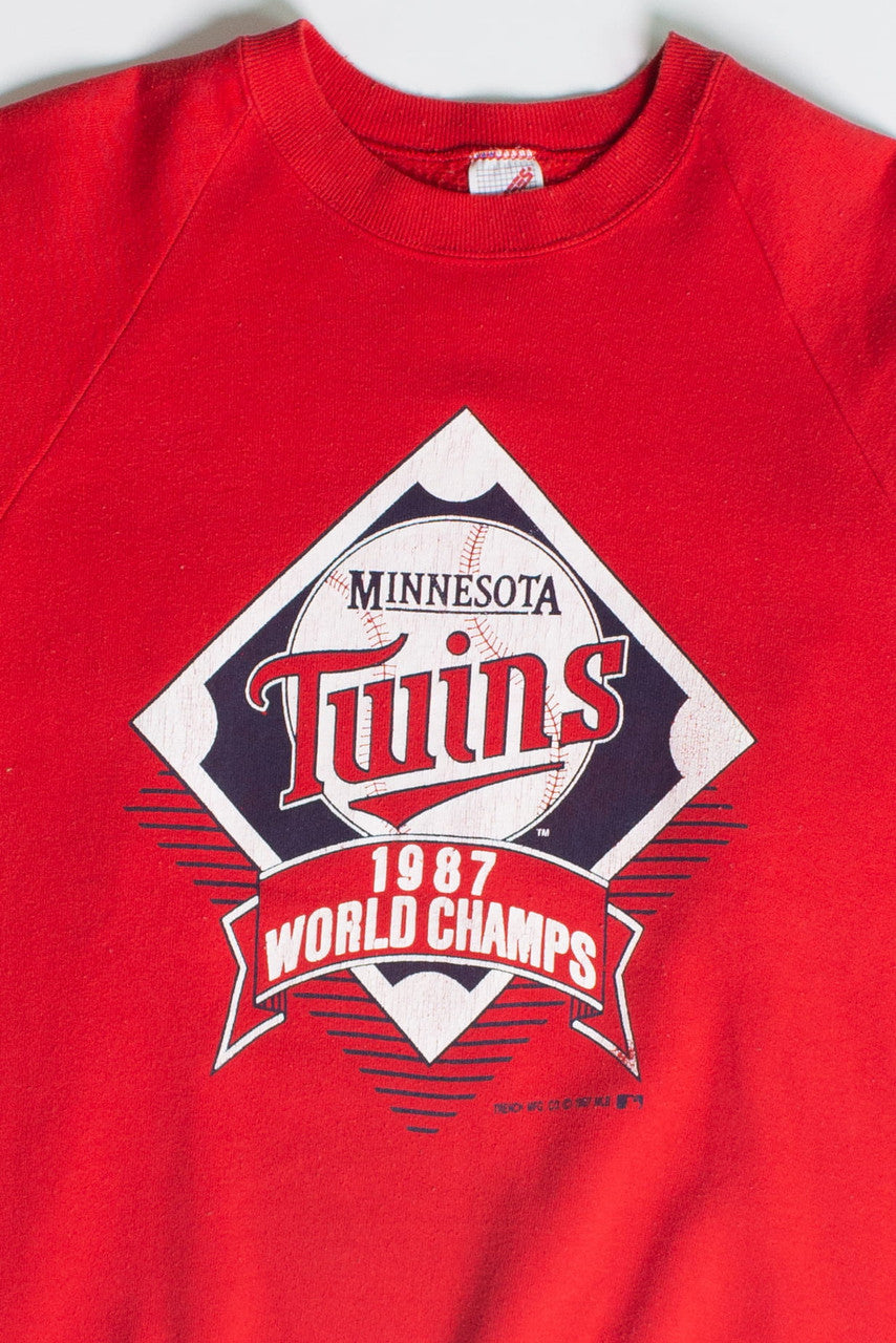 Vintage Red Twins World Series Champs Sweatshirt (1987)