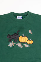 Black Cat and Pumpkin Sweatshirt