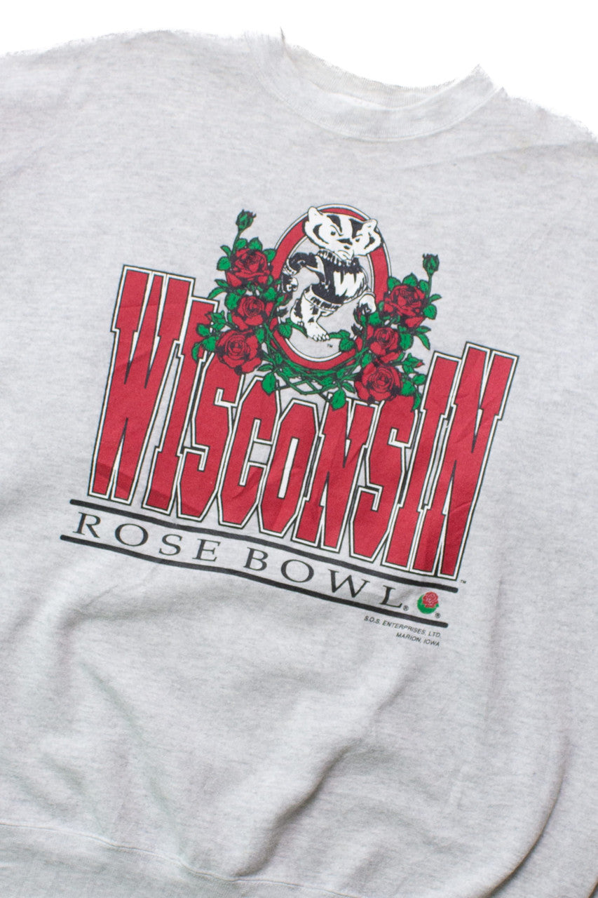 Vintage Wisconsin Rose Bowl Sweatshirt (1990s)