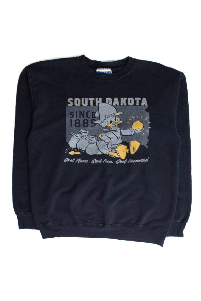 Vintage South Dakota Scrooge McDuck Sweatshirt (1990s)