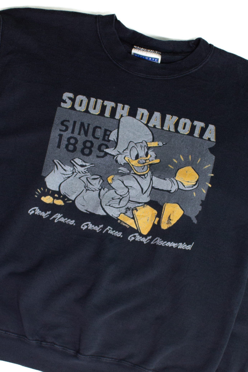 Vintage South Dakota Scrooge McDuck Sweatshirt (1990s)