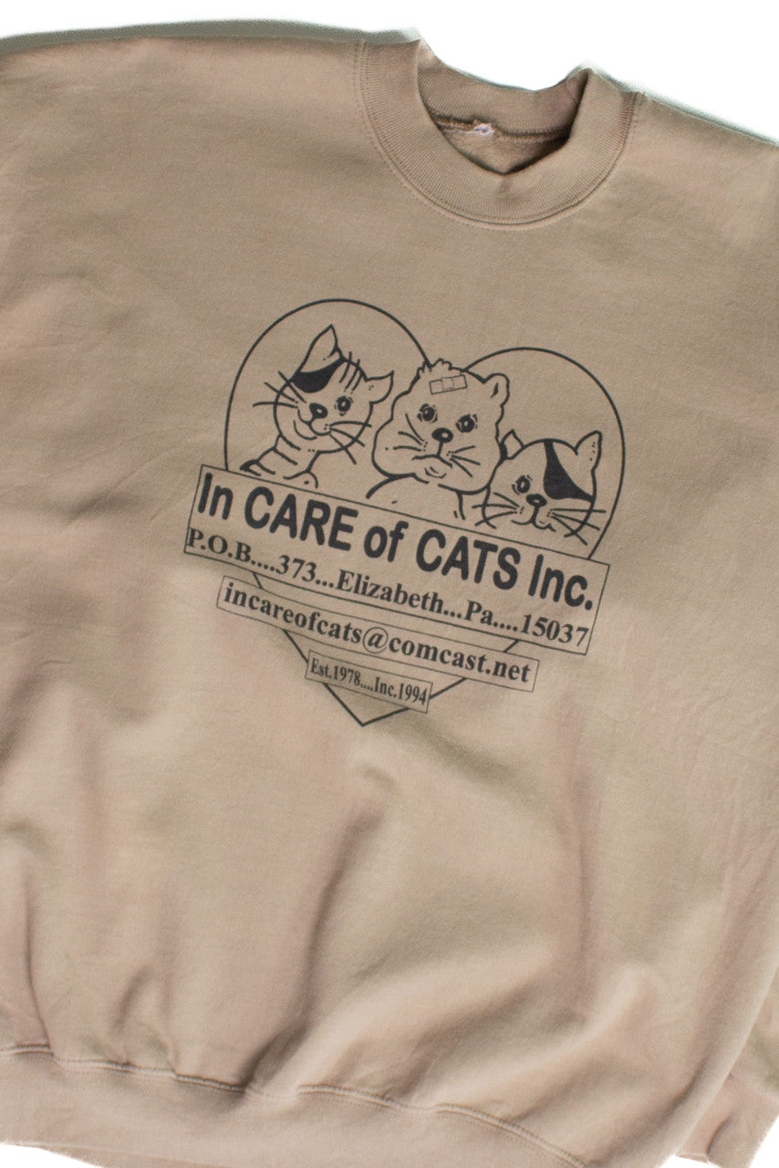 Vintage In Care Of Cats Inc. Sweatshirt (2000s)