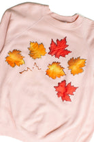 Vintage Fall Leaf Applique Sweatshirt (1980s)