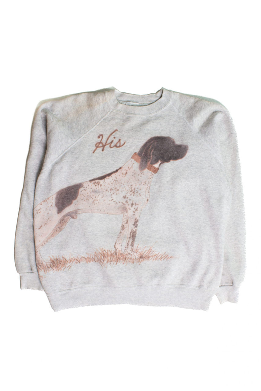 Vintage 'His' Dog Sweatshirt (1990s)