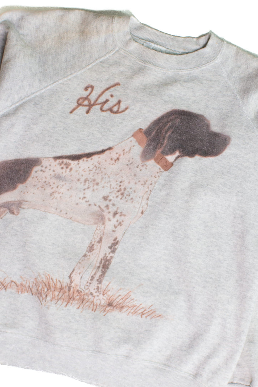 Vintage 'His' Dog Sweatshirt (1990s)