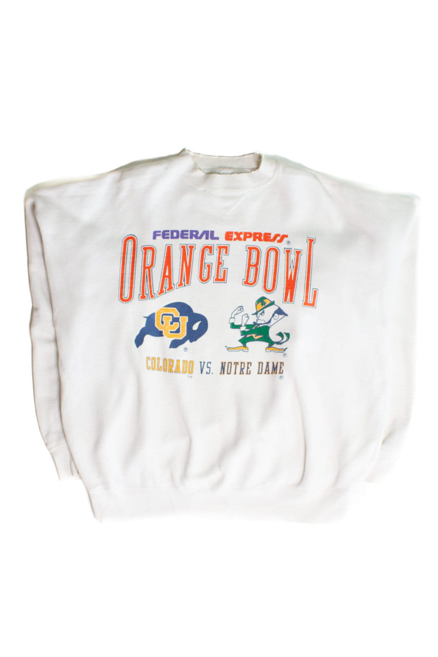 Vintage Federal Express Orange Bowl Sweatshirt (1990s)