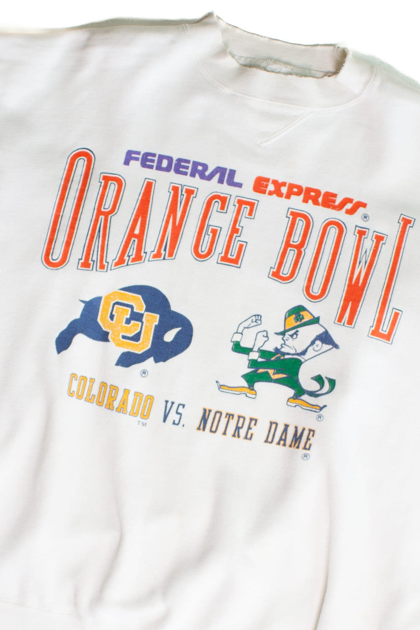 Vintage Federal Express Orange Bowl Sweatshirt (1990s)