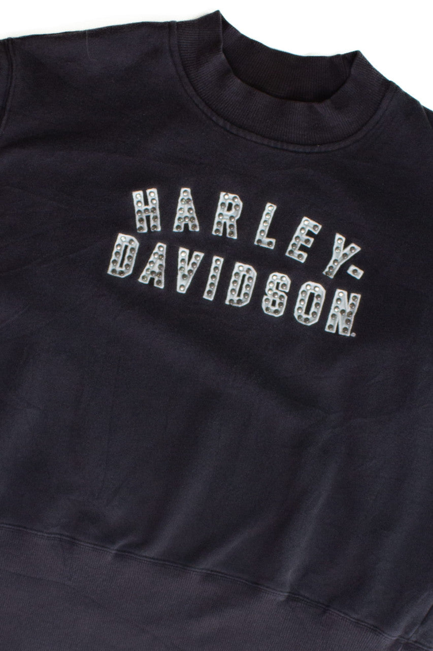 Vintage Studded Harley-Davidson Sweatshirt (1990s)