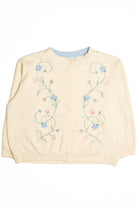 Yellow Floral Sweatshirt