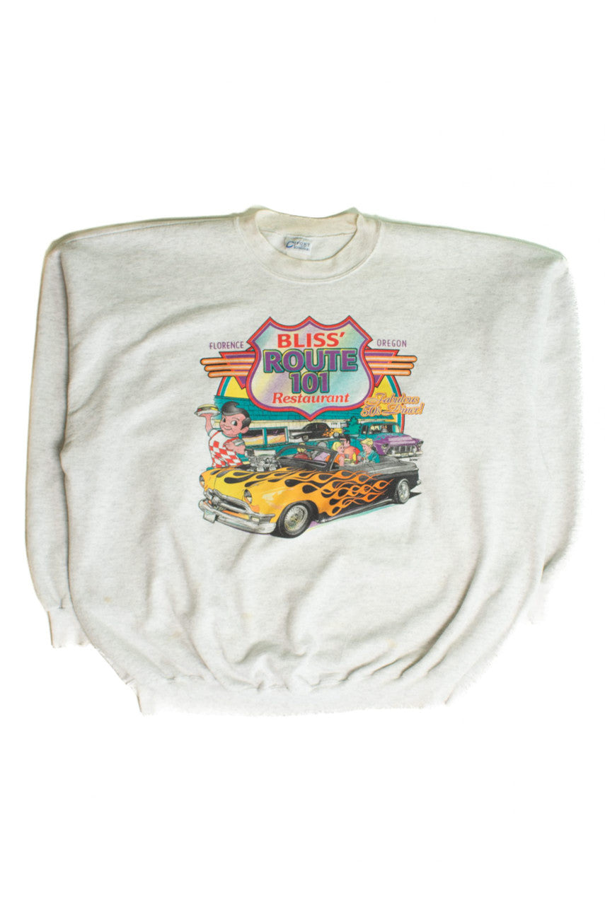 Vintage Bliss' Route 101 Restaurant Sweatshirt (1990s)