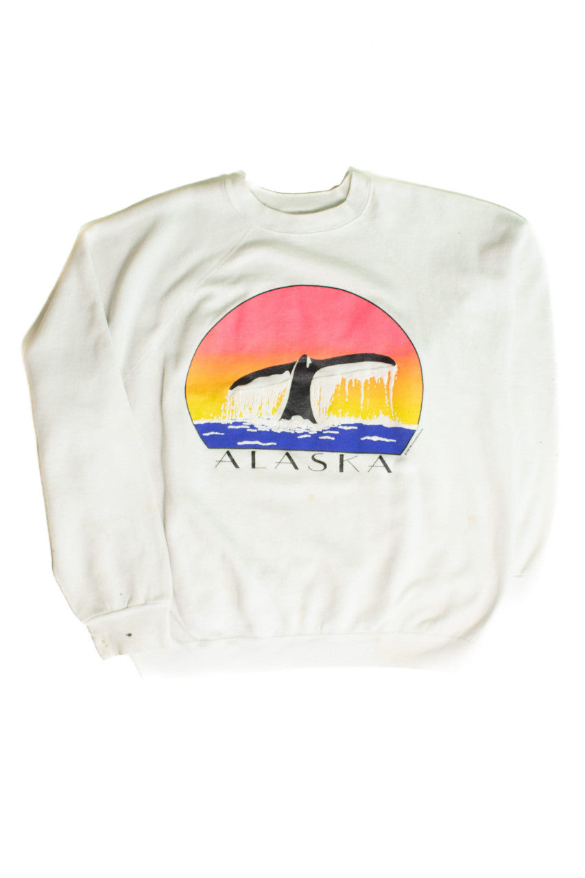 Vintage Alaska Whale Tail Sweatshirt (1990)