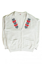 Vintage Hearts Cardigan Sweatshirt (1990s)