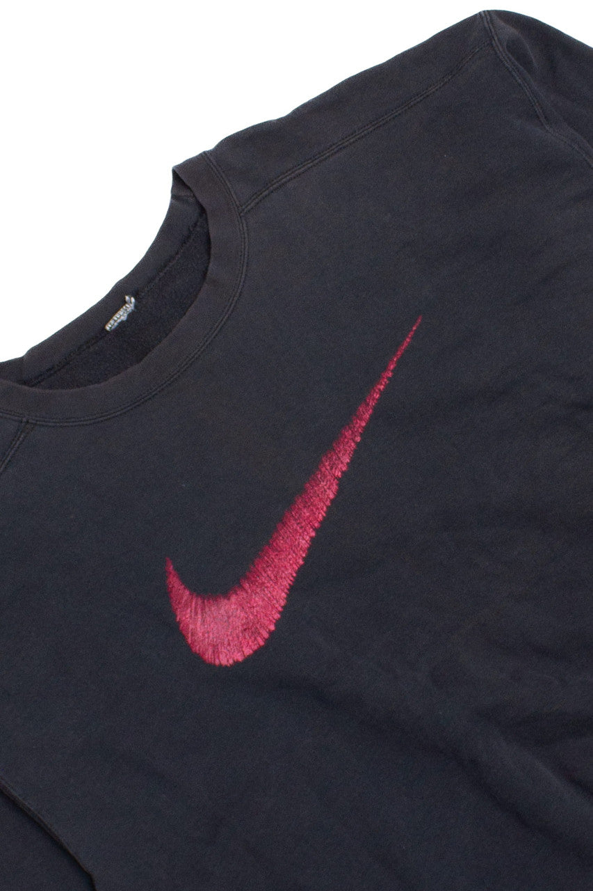 Vintage Red Nike Swoosh Sweatshirt