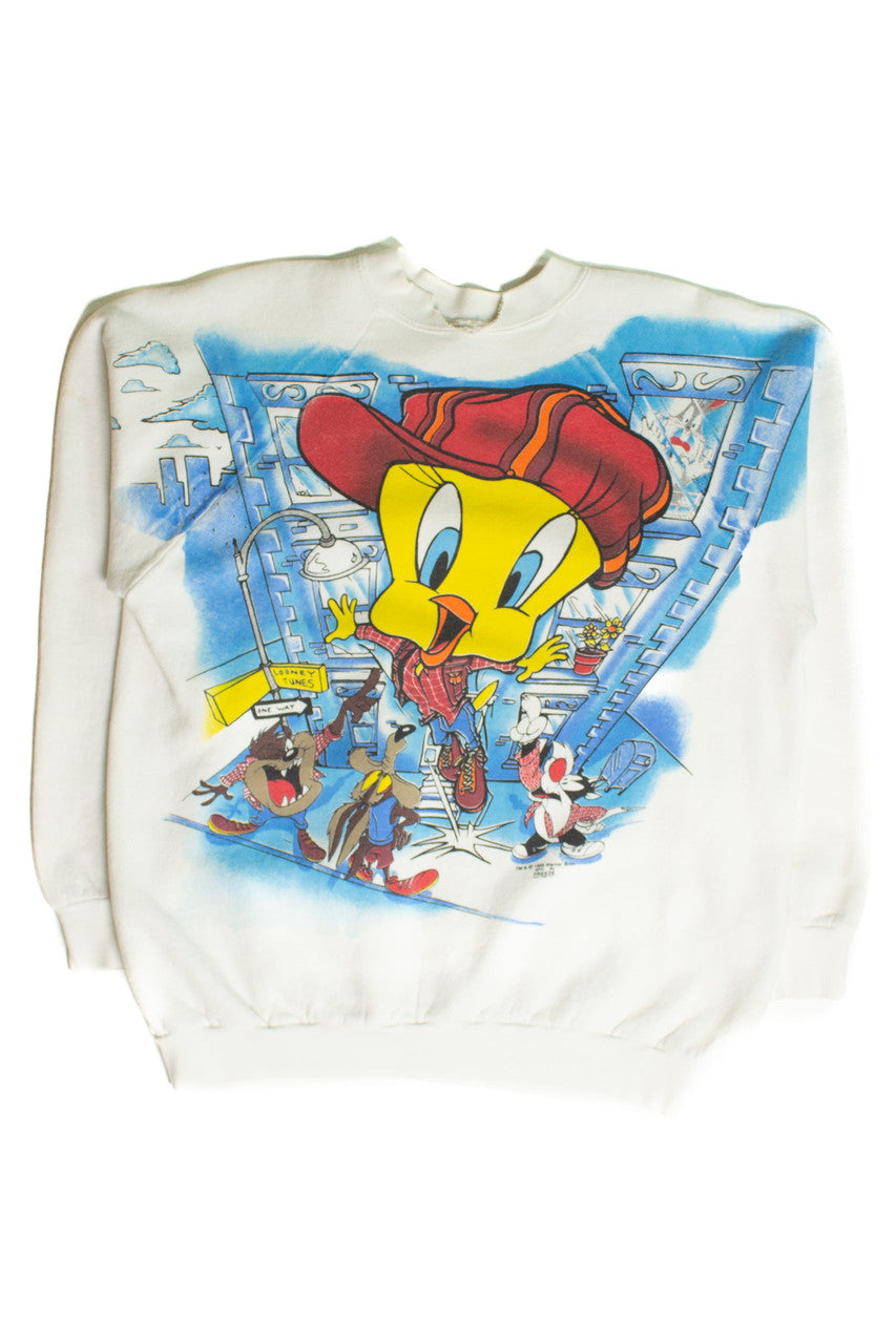 Vintage Tweety Bird Heads Up Sweatshirt (1995)