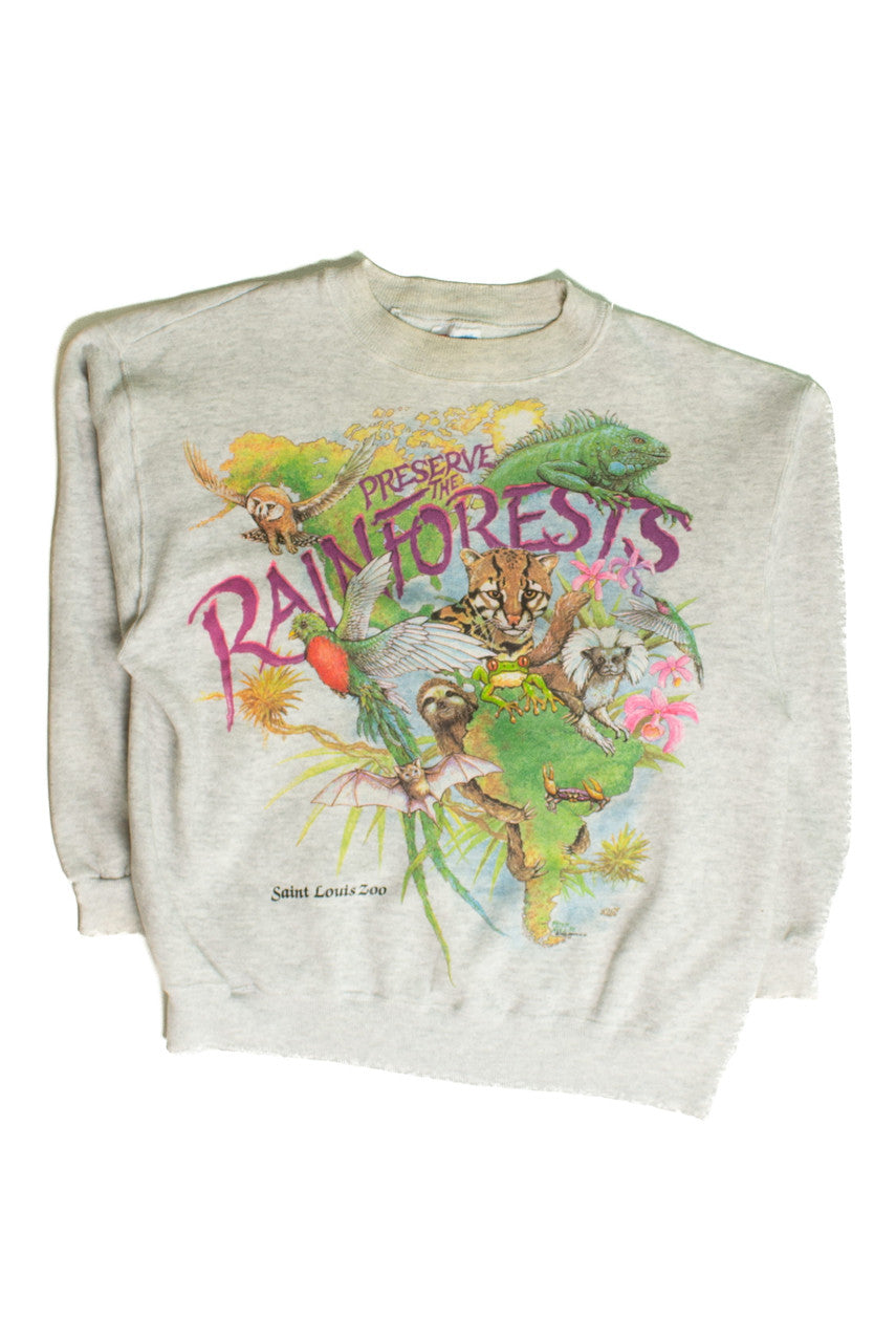 Vintage Preserve The Rainforests Sweatshirt (1992)