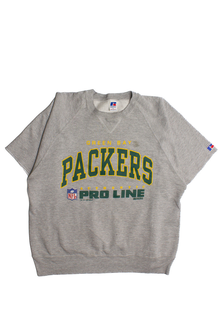 Vintage Green Bay Packers Cut Off Sweatshirt (1990s) 8341