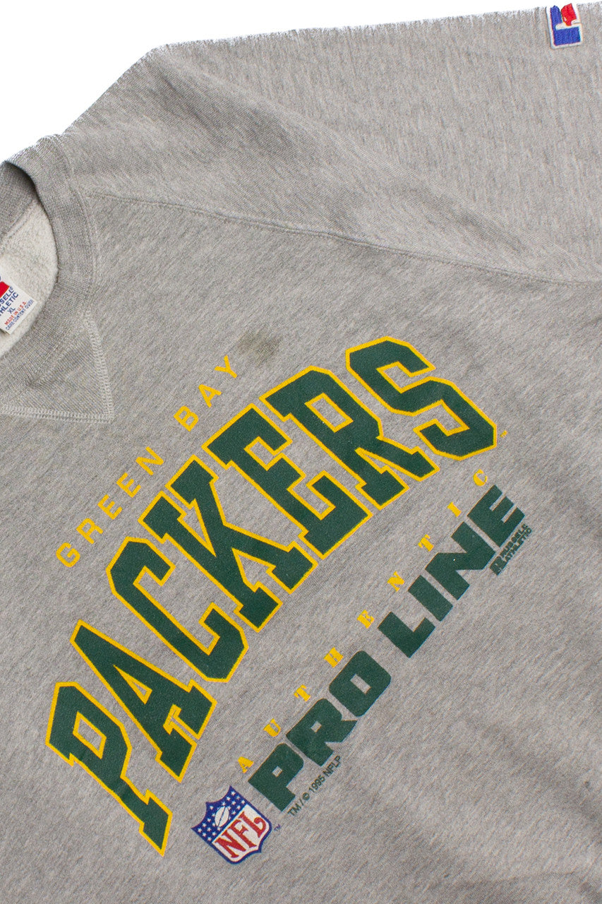 Vintage Green Bay Packers Cut Off Sweatshirt (1990s) 8341