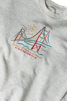 San Francisco California Bridge Embroidery Sweatshirt