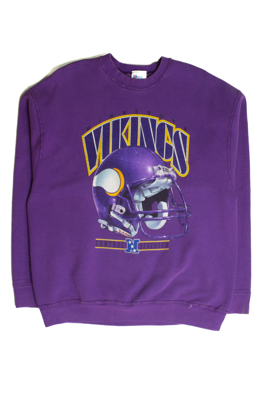 Vintage Minnesota Vikings Helmet Sweatshirt (1990s)