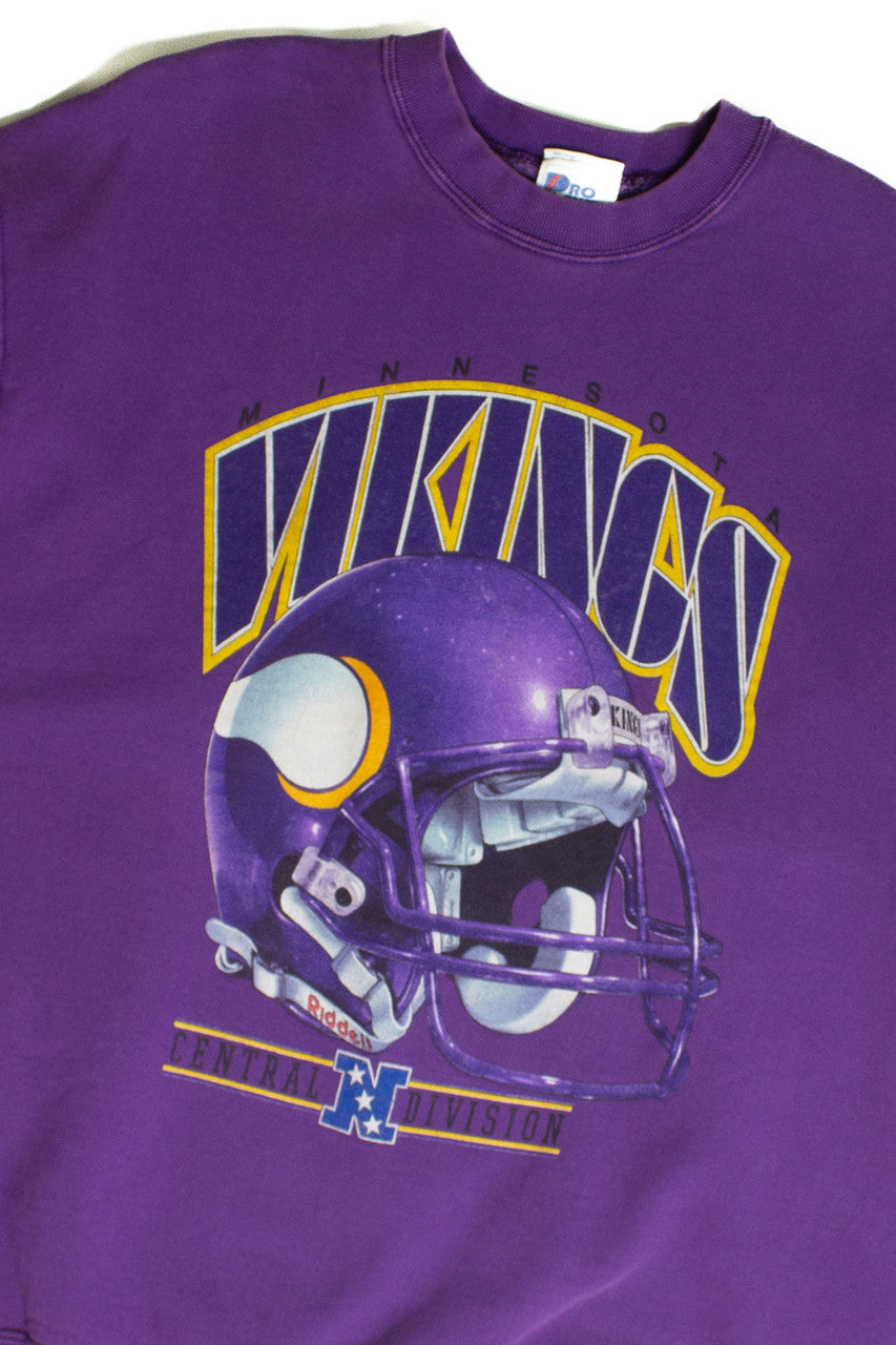 Vintage Minnesota Vikings Helmet Sweatshirt (1990s)