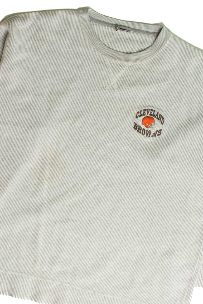 Vintage Ribbed Cleveland Browns Sweatshirt (1990s)