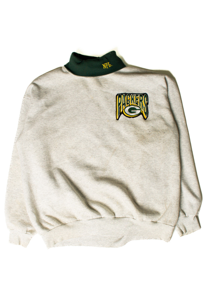 Packers Embroidered Collared Sweatshirt