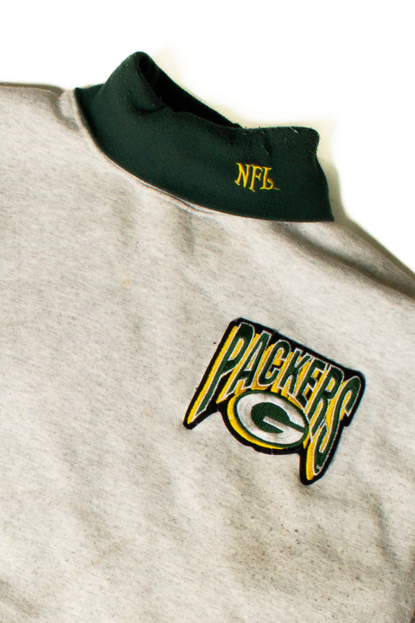 Packers Embroidered Collared Sweatshirt