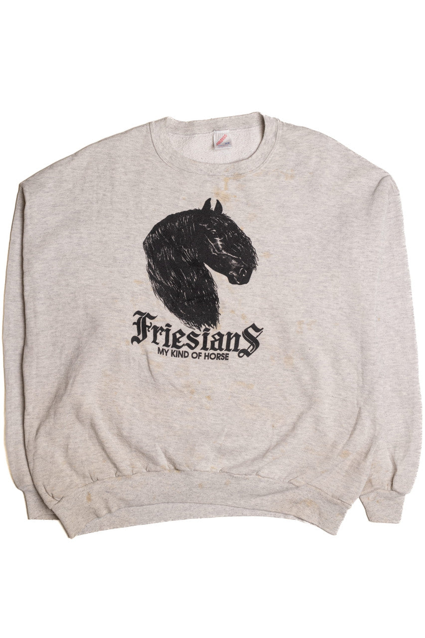 Friesians Horse Sweatshirt 8428