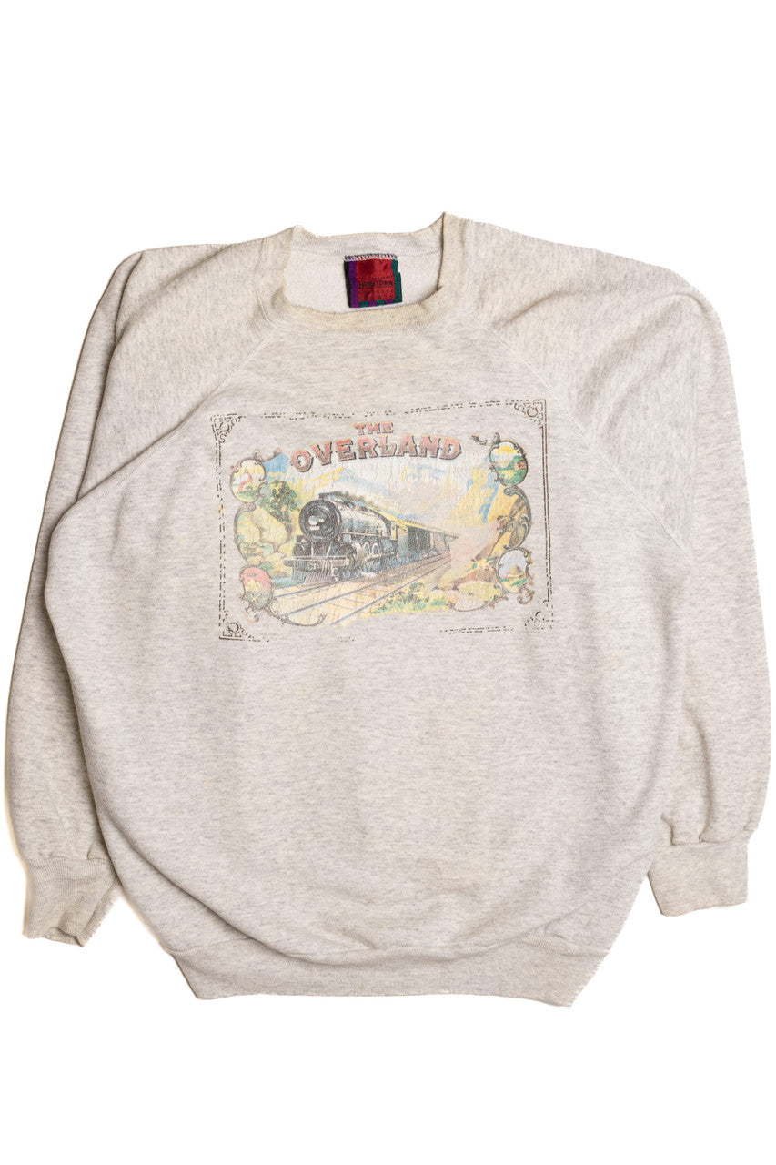 Vintage Steam Train Sweatshirt 8453