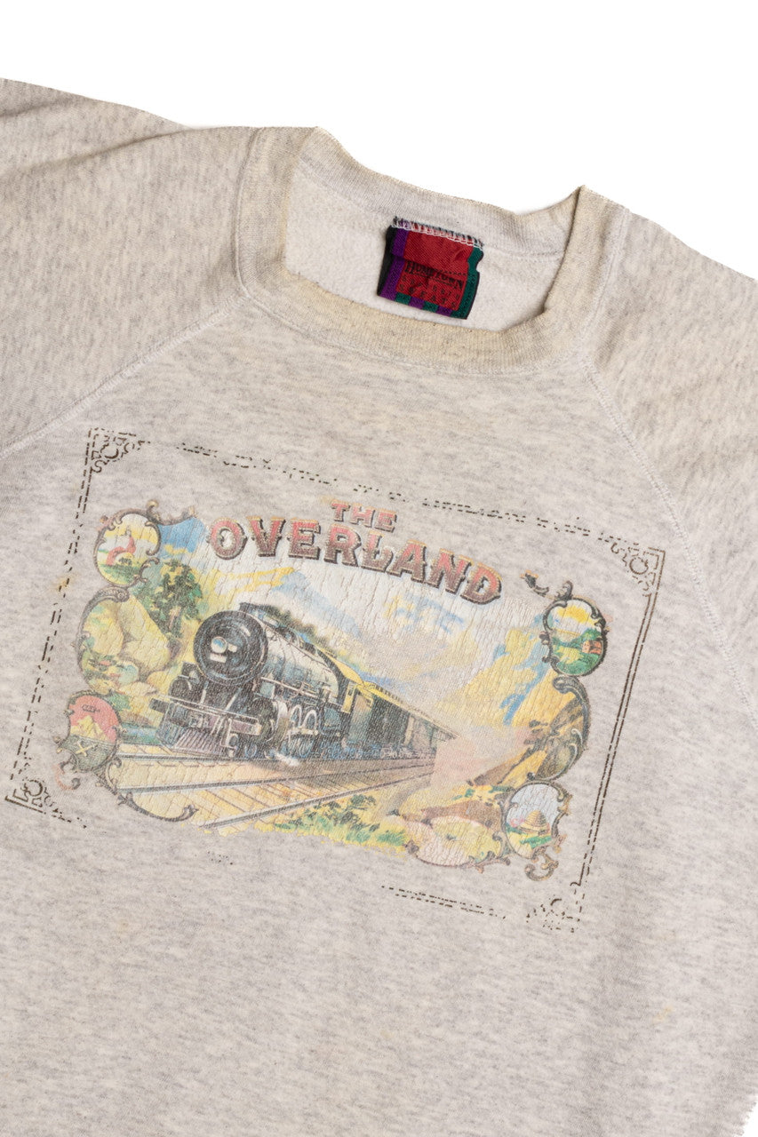 Vintage Steam Train Sweatshirt 8453