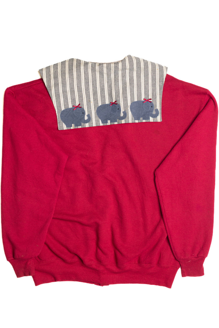 BAMA Elephant Button up Sweatshirt