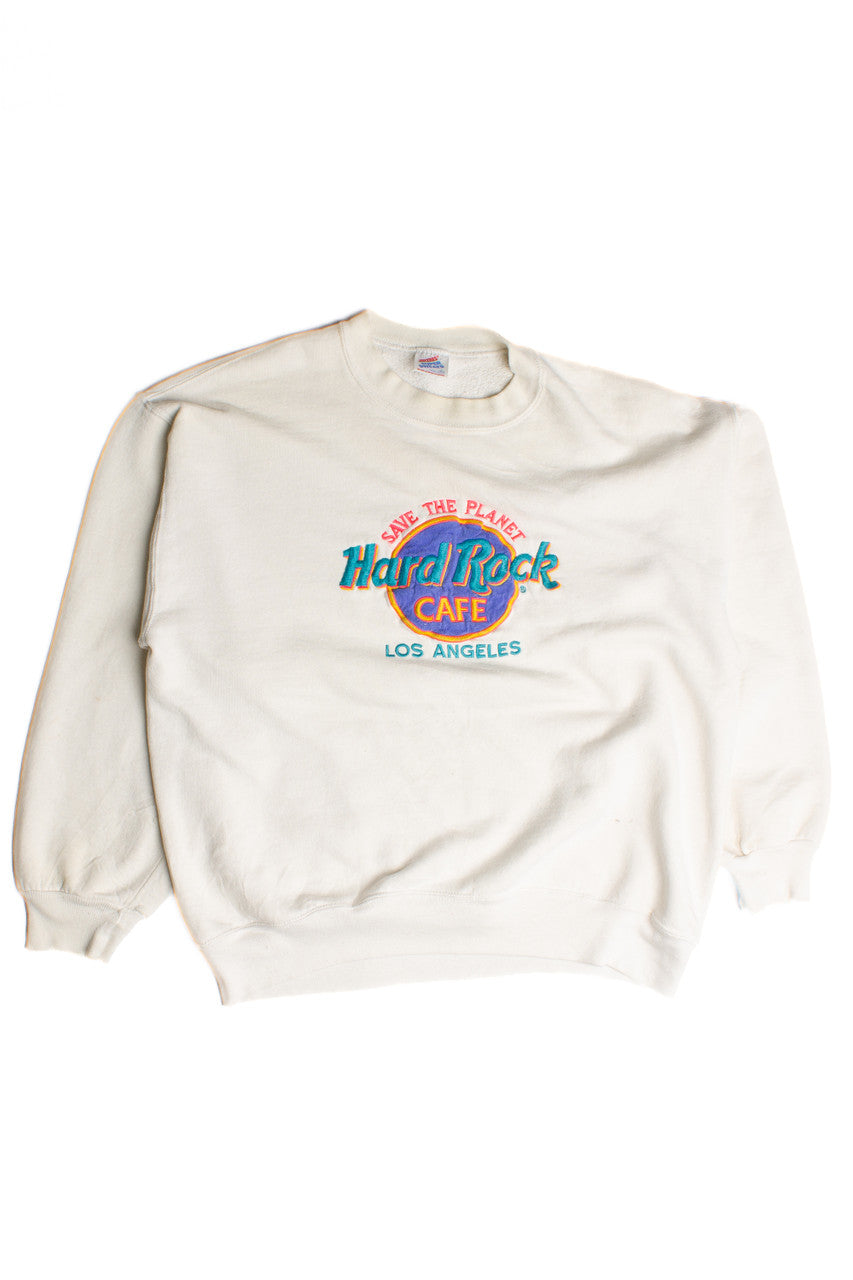 Vintage Save The Planet Hard Rock Cafe Sweatshirt (1990s) 8607 