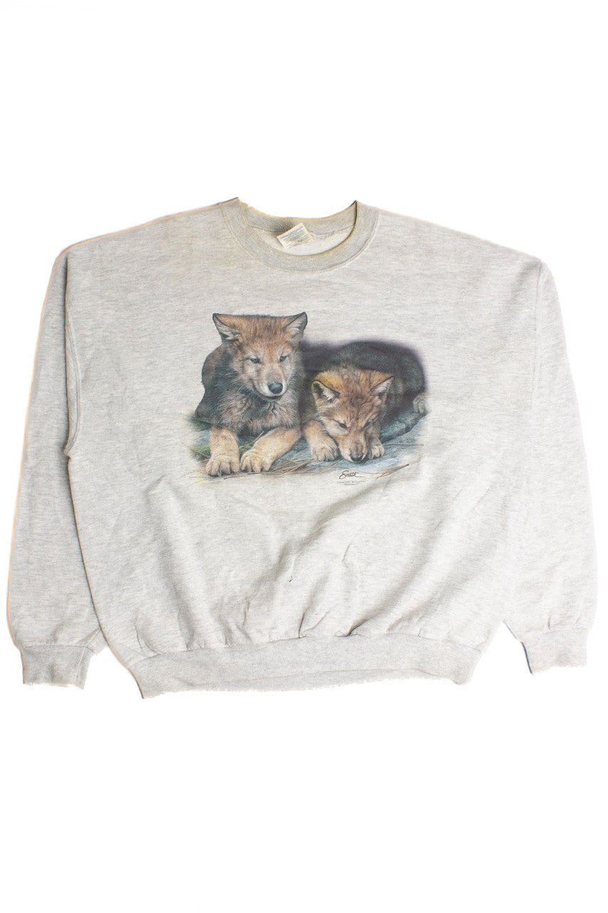 Vintage Wolves Sweatshirt (1990s) 8629