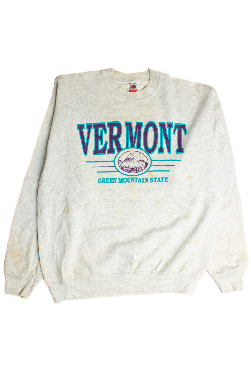 Vintage Vermont Mountain State Sweatshirt (1990s) 8649