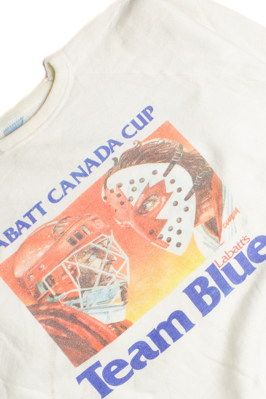 Vintage Canada Cup Team Blue Sweatshirt 8654