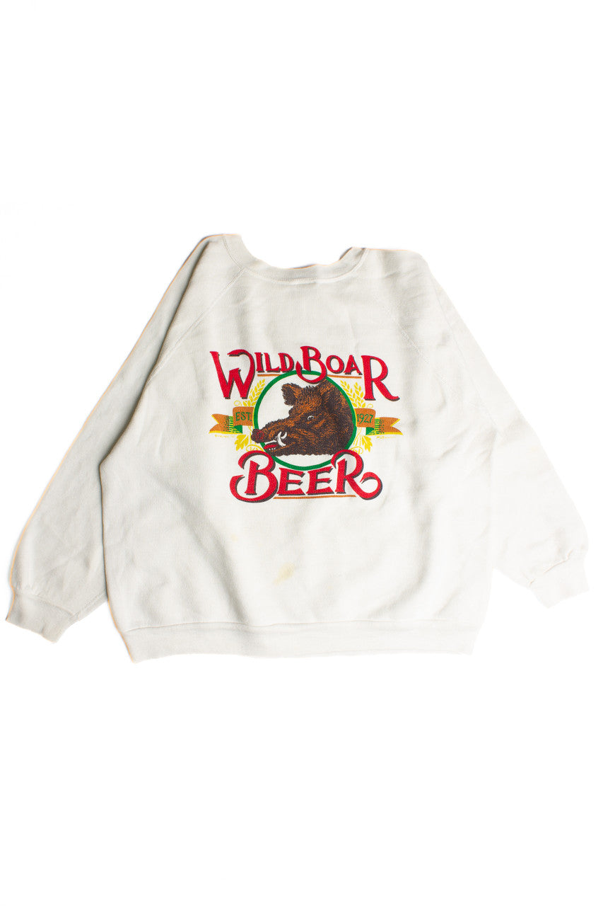 Vintage Wild Boar Beer Crazy Shirtz Sweatshirt 8669