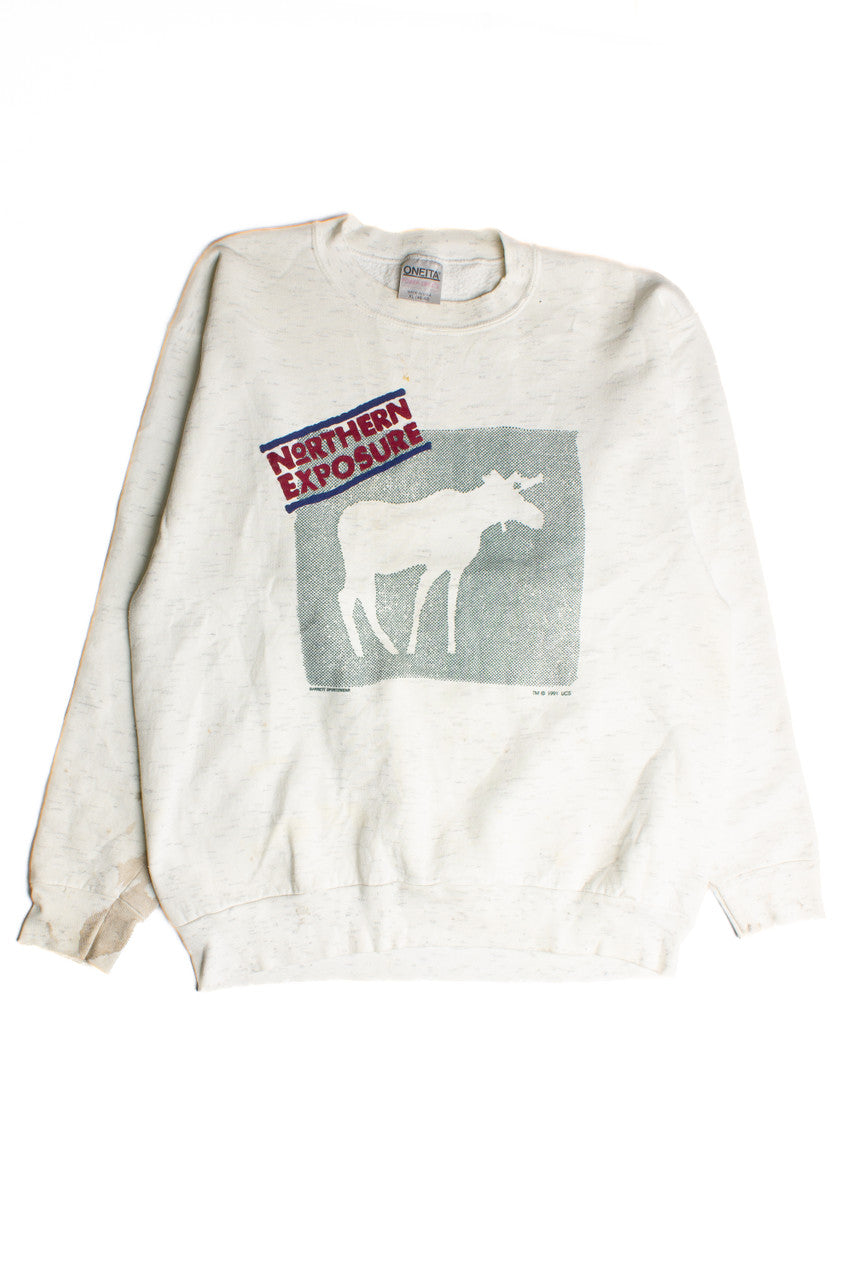 Vintage Northern Exposure Moose Sweatshirt (1980s) 8674