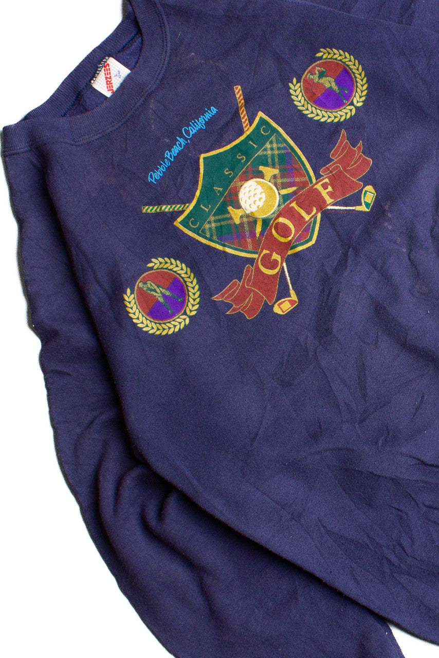 Vintage Navy Blue Golf Sweatshirt 8676
