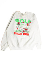 Vintage Golf Relieves Stress Fruit of the Loom Sweatshirt 8683