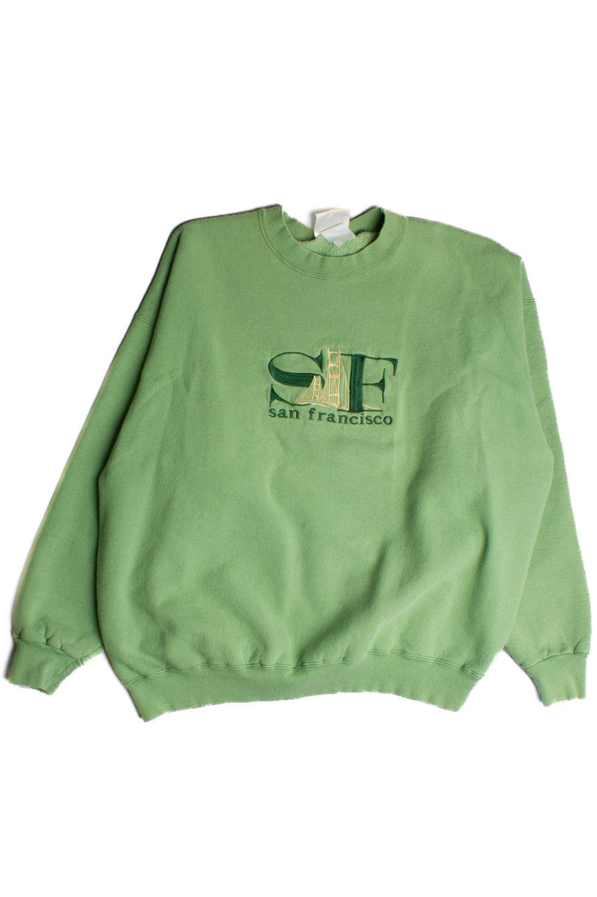 Vintage San Fransisco Green Sweatshirt 8701