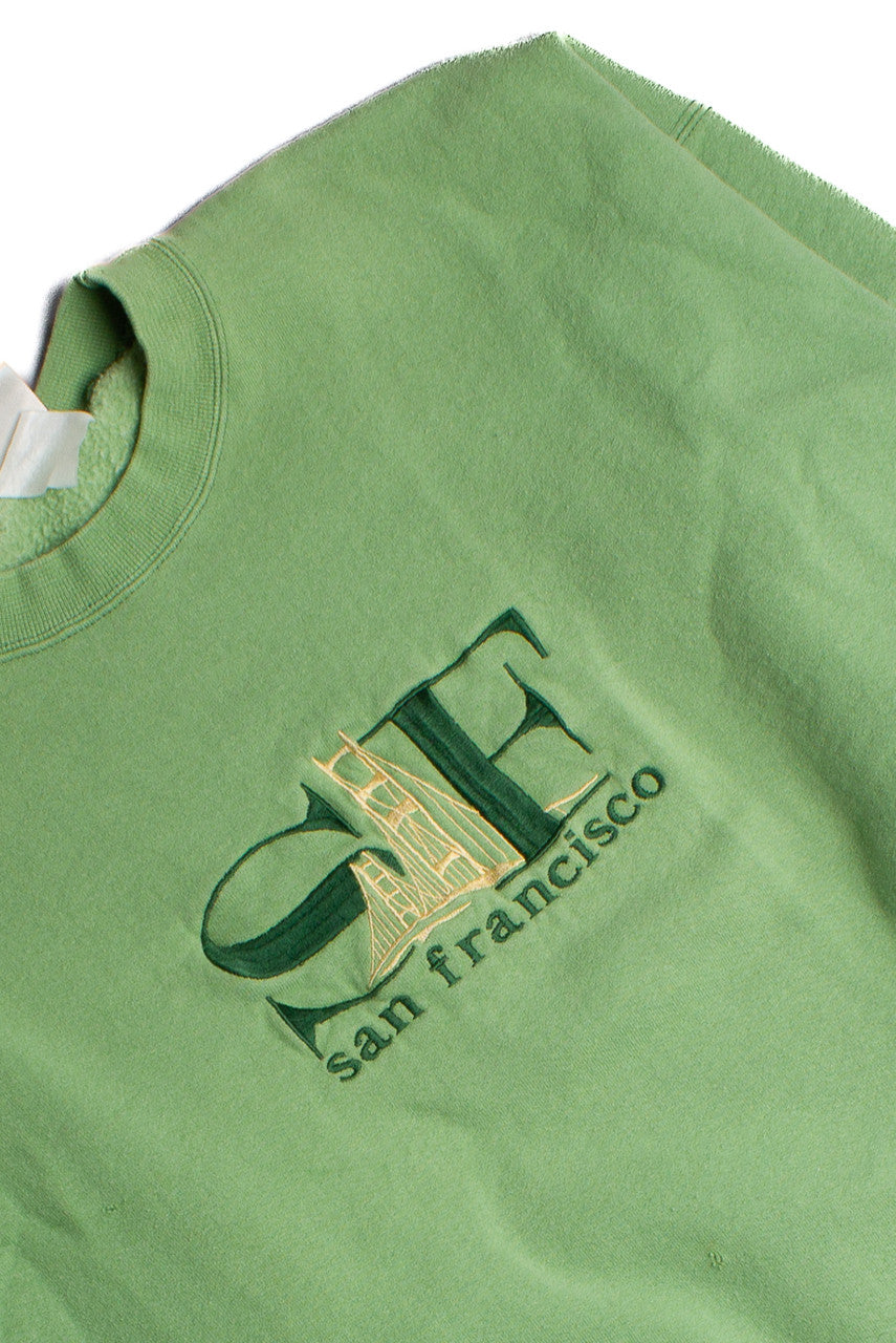 Vintage San Fransisco Green Sweatshirt 8701