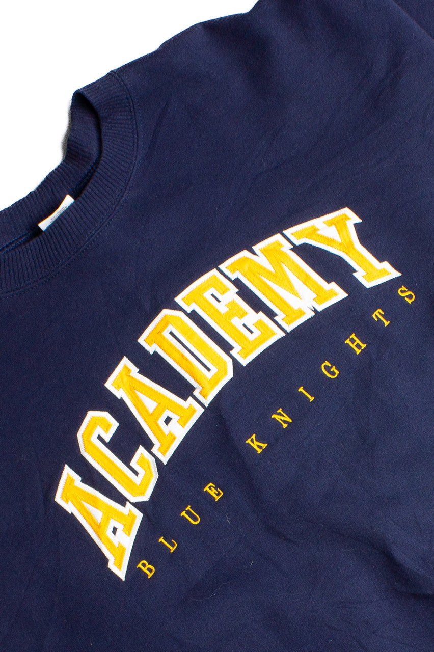 Vintage Blue Knights Academy Gildan Sweatshirt 8722