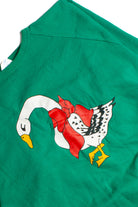 Vintage Green Bow Goose Sweatshirt (1980s) 8739