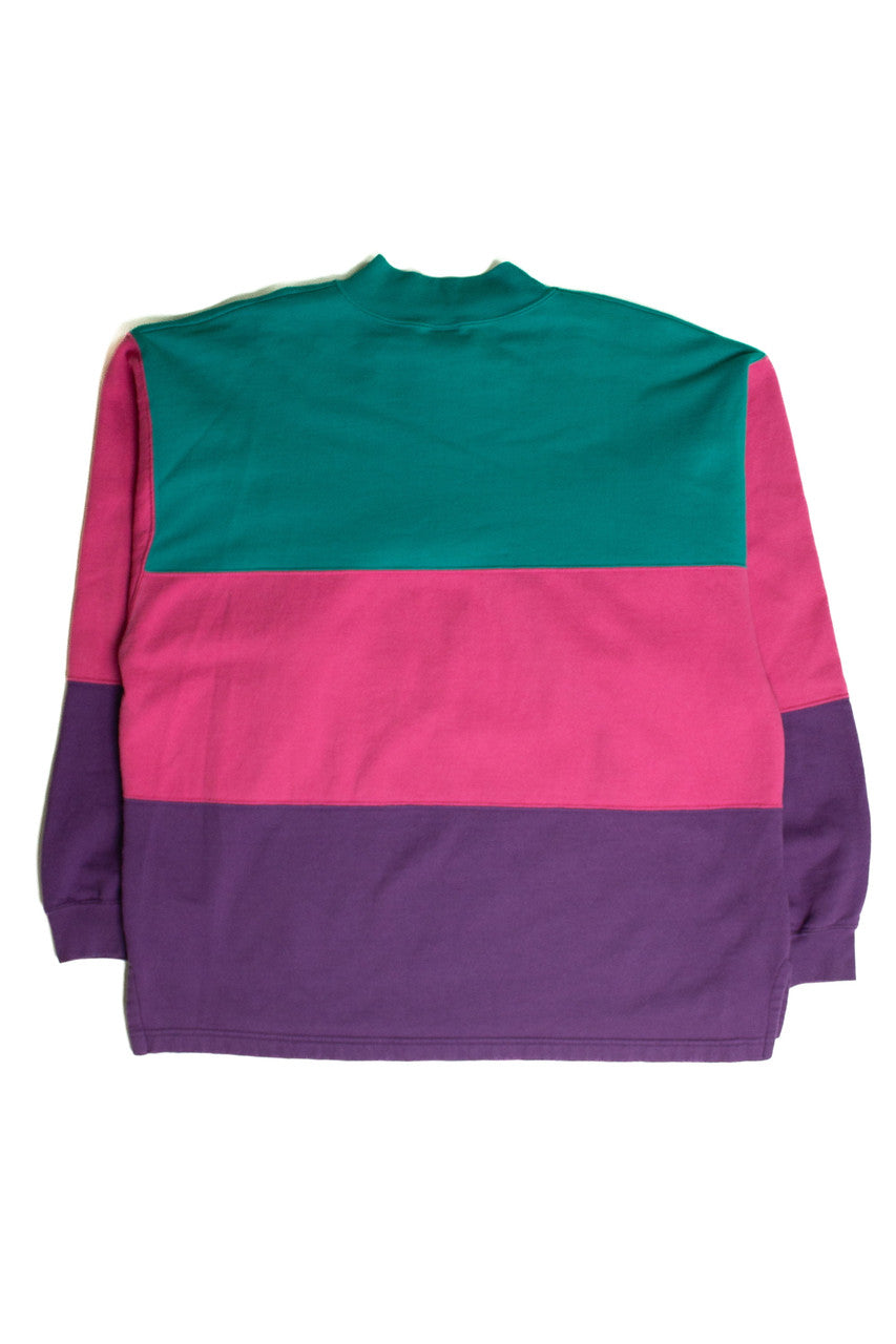 Vintage Beta Sigma Phi Color Block Sweatshirt (sz. X-Large)