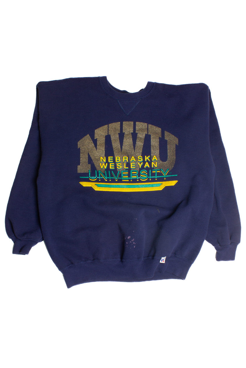 Vintage Nebraska Wesleyan University Sweatshirt (1990s) 8785