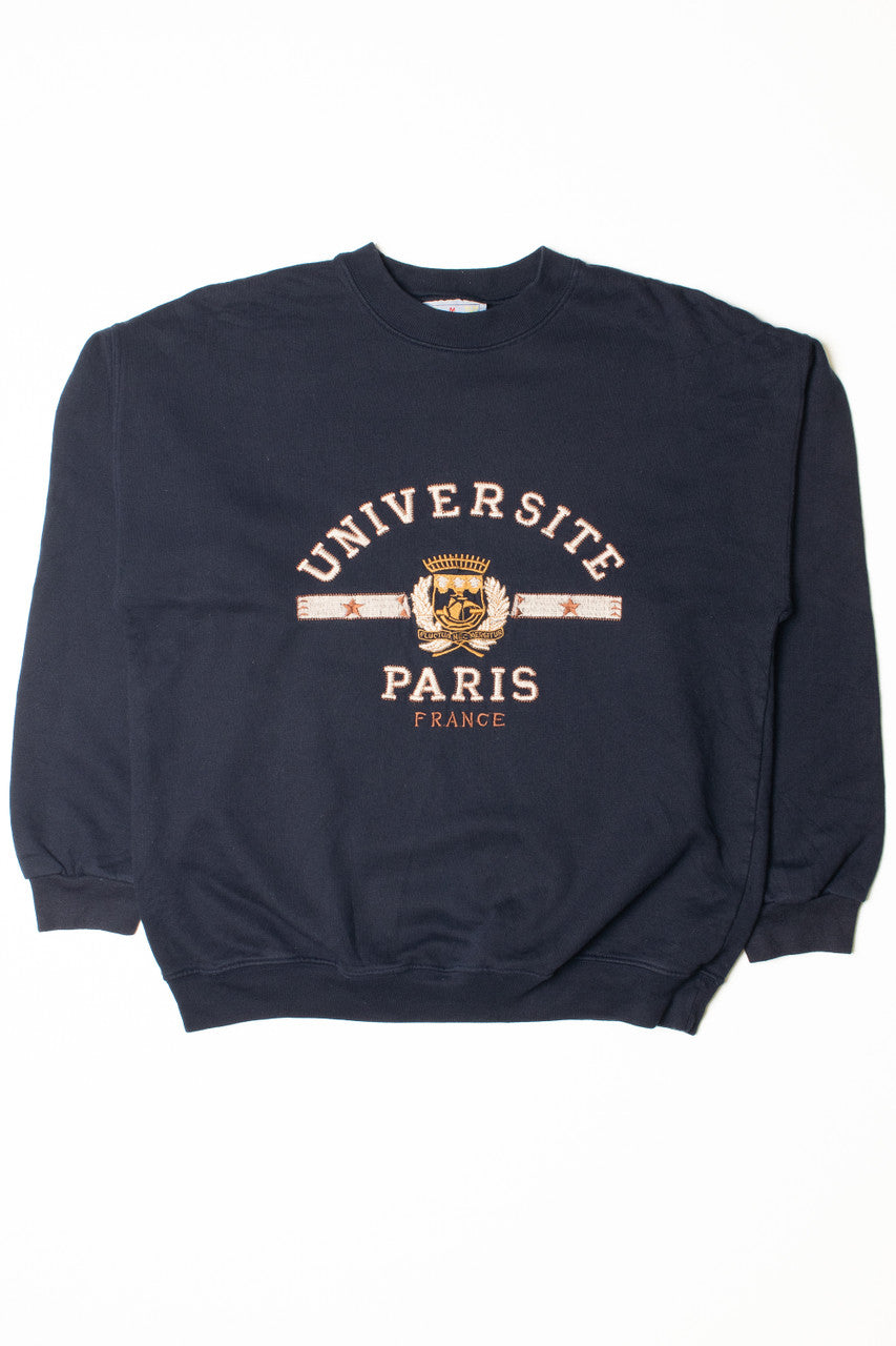 Vintage Université Paris France Sweatshirt